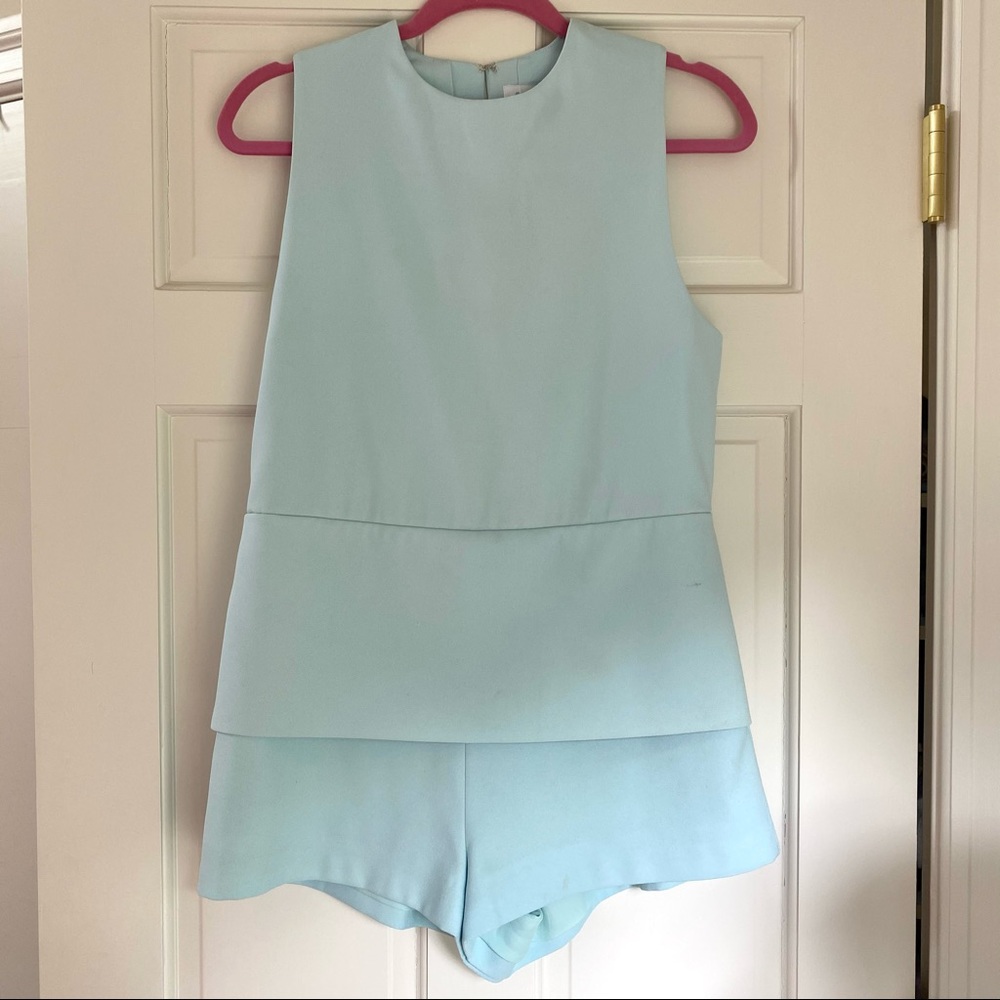 Light blue/aqua romper